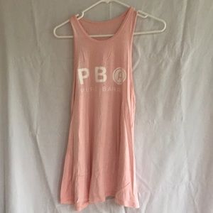 Pure Barre Swing Tank in pale pink, size L